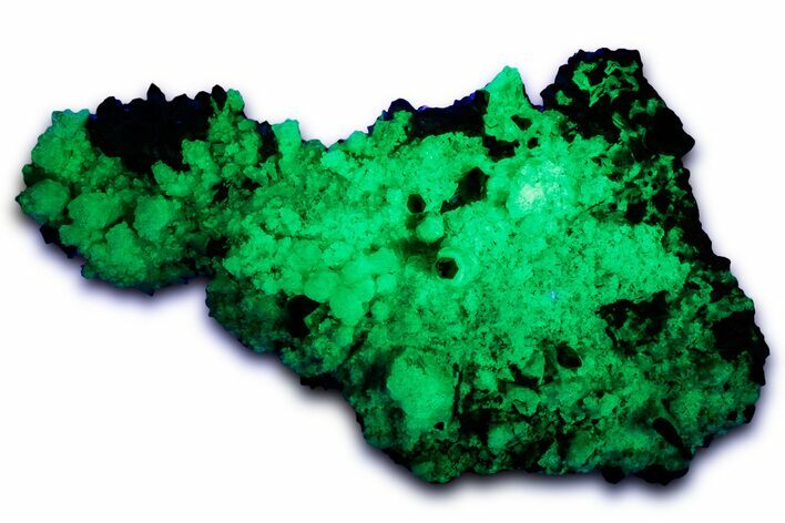 Extremely Fluorescent Hyalite Opal over Smoky Quartz - Nambia #334661